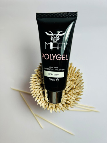 پلی ژل کاشت ناخن میا کد 02 حجم 60 میلی لیتر