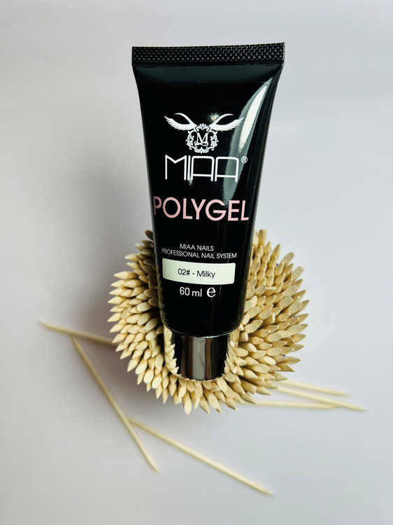 پلی ژل کاشت ناخن میا کد 02 حجم 60 میلی لیتر