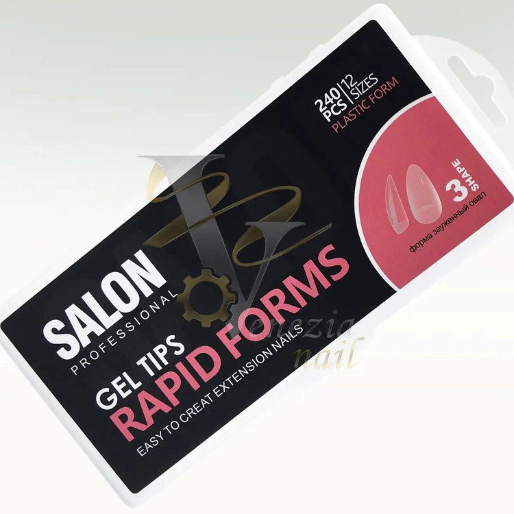 تیپ ژل سالن 240 عددی | تیپ شفاف و مقاوم برای ساخت ناخن ژلهای و فرنچ حرفهای