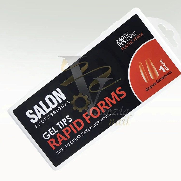 تیپ ژل سالن 240 عددی | تیپ شفاف و مقاوم برای ساخت ناخن ژلهای و فرنچ حرفهای