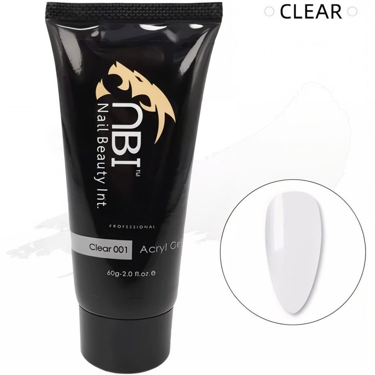 پلی ژل NBI - حجم 60 میل - رنگ کلیر (Clear) - شماره 001
