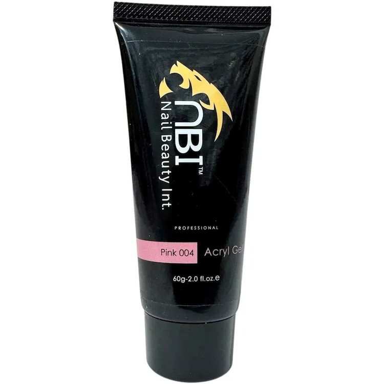 پلی ژل کاشت ناخن NBI - حجم 60 گرم - رنگ صورتی - شماره 004