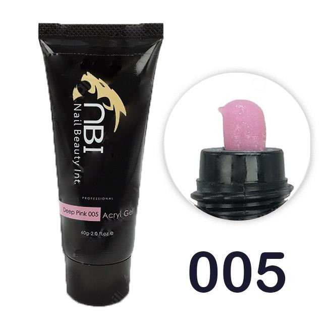 پلی ژل کاشت ناخن NB (رنگ صورتی عمیق یا پررنگ/Deep Pink) - شماره 005 - حجم 60 میل