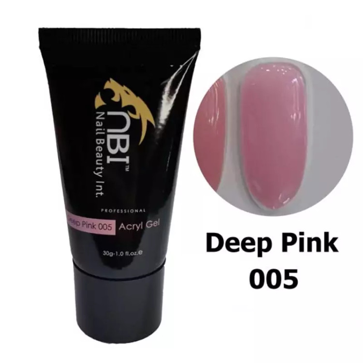 پلی ژل کاشت ناخن NB (رنگ صورتی عمیق یا پررنگ/Deep Pink) - شماره 005 - حجم 60 میل