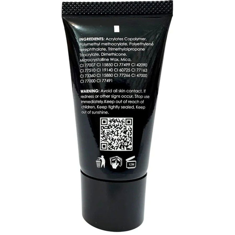 پلی ژل کاشت ناخن NBI مدل Clear (بیرنگ) - شماره 001 - حجم 30 میل