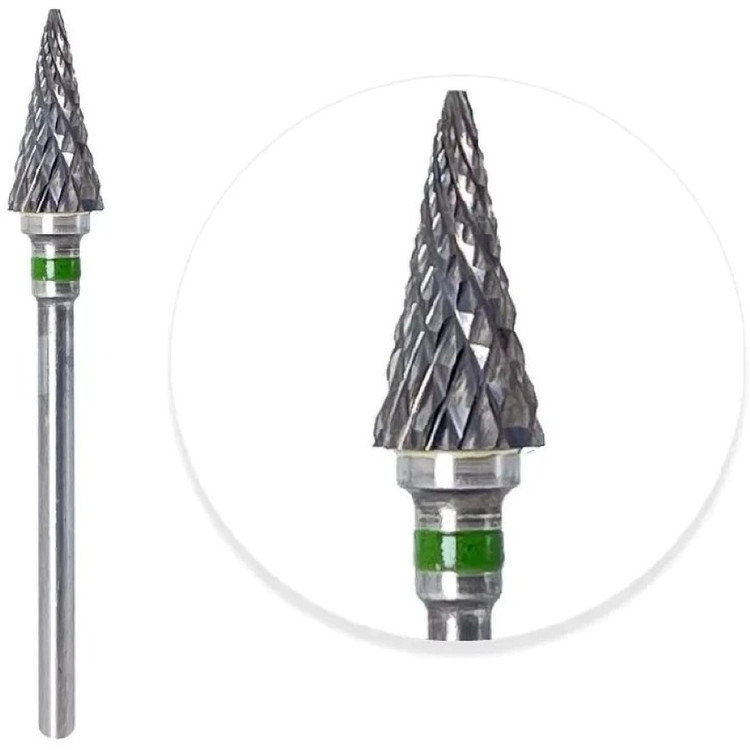 سر سوهان الماسه کاجی نوار سبز