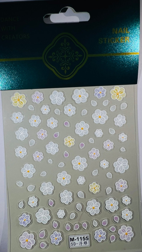استیکر ناخن روسی طرح برجسته 3بعدی– مناسب طراحی حرفهای و فانتزی