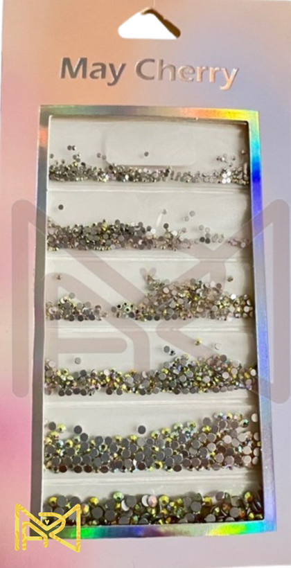 نگین ناخن 1400 عددی کف صاف مدل سواروسکی