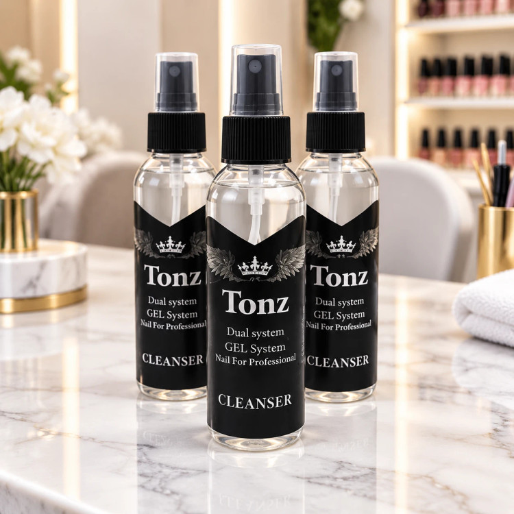 کلینزر ناخن ۱۵0 میل اسپری برند تونز Tonz مخصوص کاشت ناخن و ریموو نوچی ژل